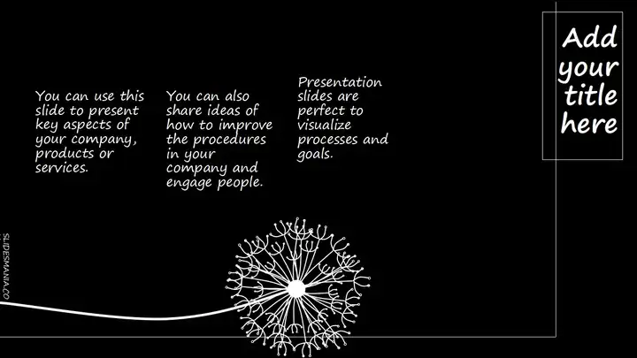 Dandelion Free Presentation Template for Google Slides or PowerPoint