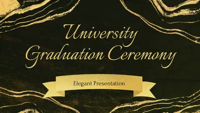 Elegant University Graduation Ceremony Slides