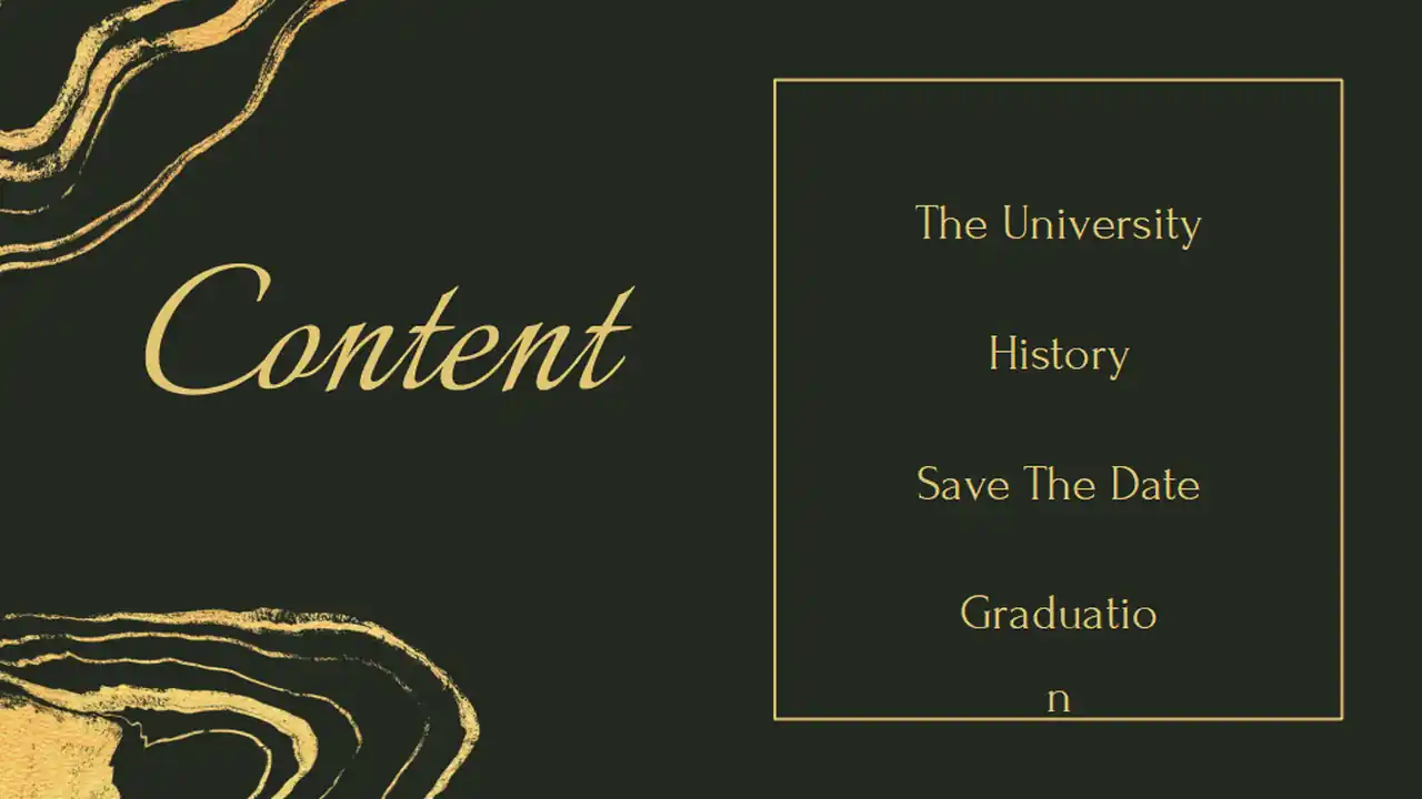 Elegant University Graduation Ceremony Slides
