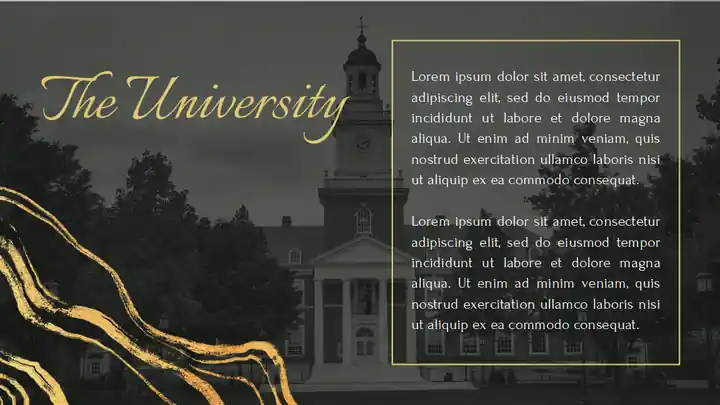 Elegant University Graduation Ceremony Slides