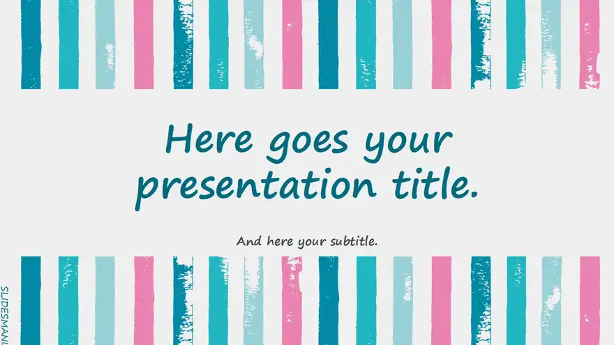 Ellis, formal presentation template with a distressed lines pattern.