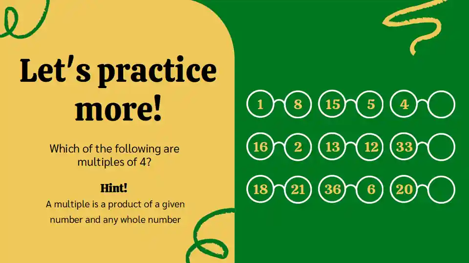 Factors, Multiple and Shape Pattern Math Lesson for High School