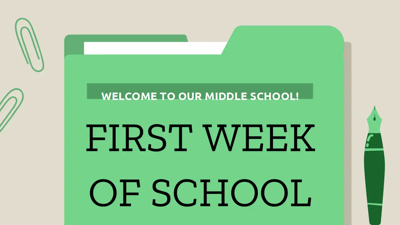 First Week of School Slides