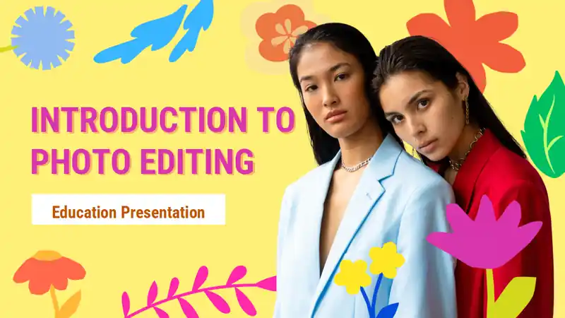 Floral Introduction to Photo Editing Lesson