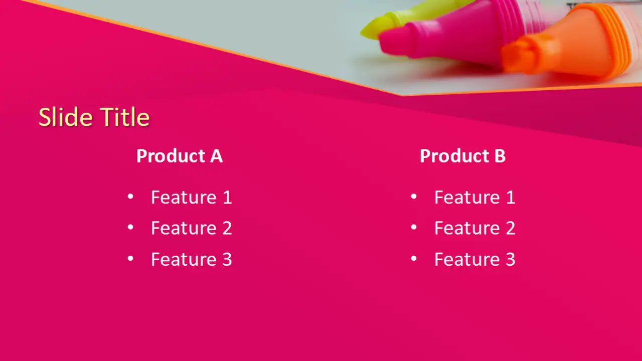 Free Color Markers PowerPoint Template