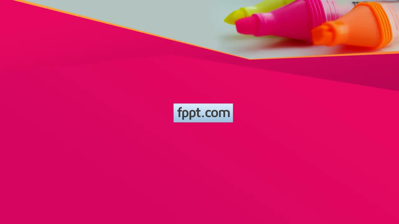 Free Color Markers PowerPoint Template