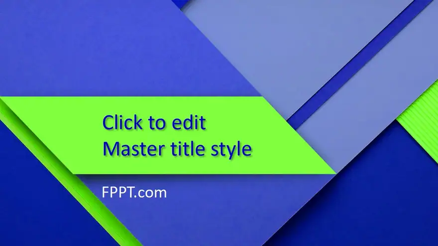 Free Folded Paper PowerPoint Template