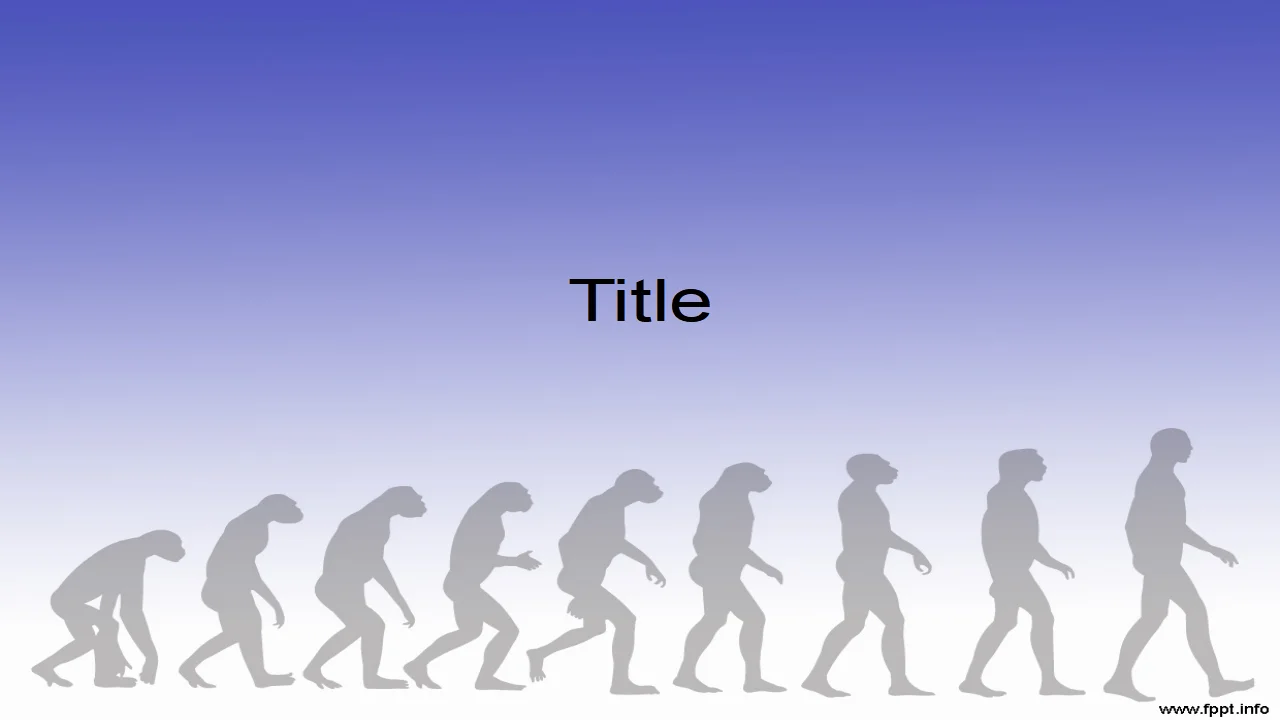 Free Human Evolution PowerPoint Template