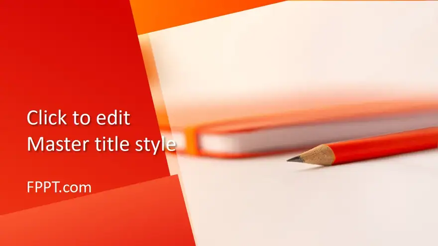Free Pencil & Paper PowerPoint Template