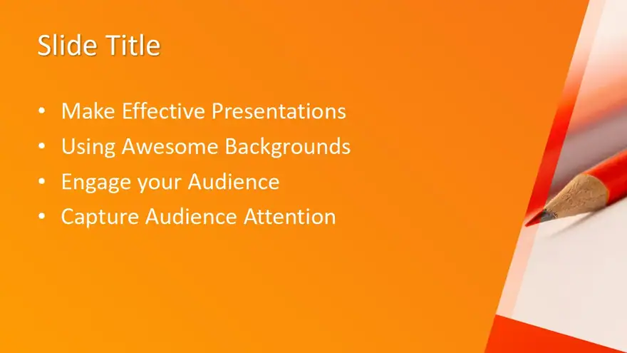 Free Pencil & Paper PowerPoint Template