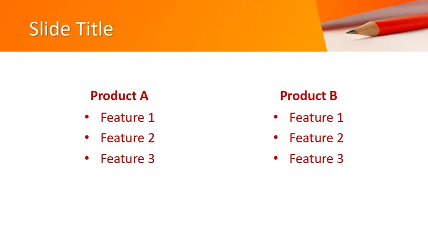 Free Pencil & Paper PowerPoint Template