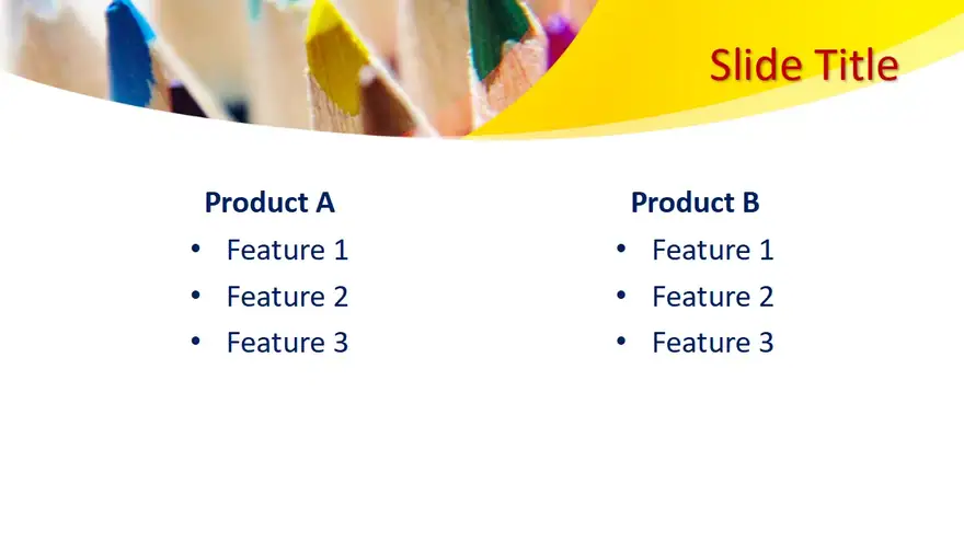 Free Pencils PowerPoint Background