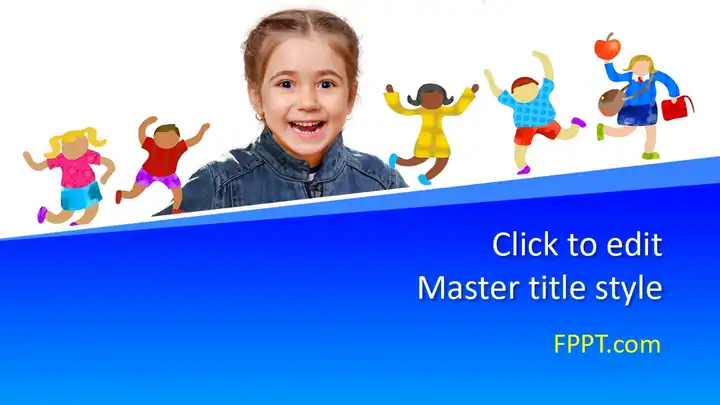 Free School Children Student PowerPoint Template