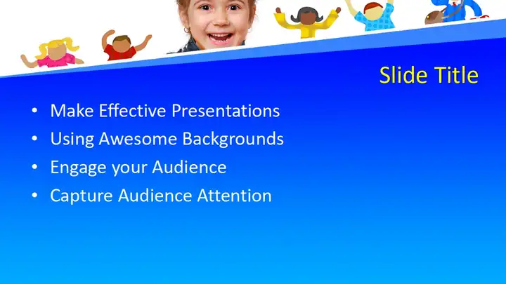 Free School Children Student PowerPoint Template