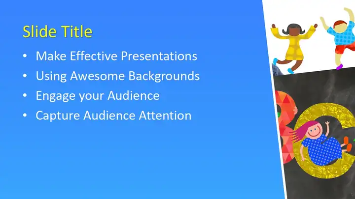 Free School Children Student PowerPoint Template