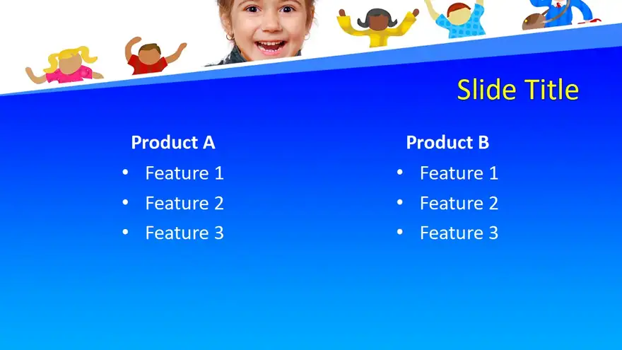 Free School Children Student PowerPoint Template