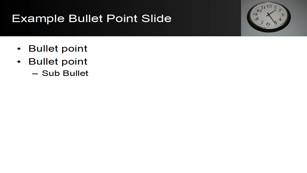 Free School Clock PowerPoint Template