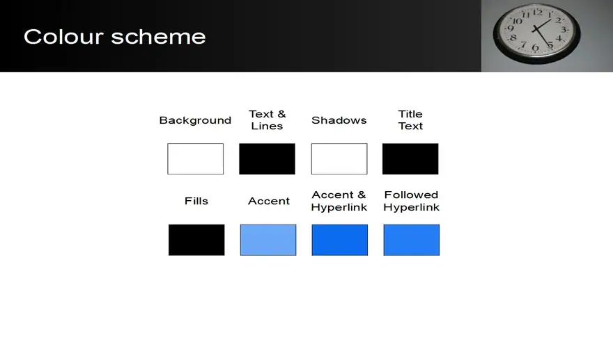 Free School Clock PowerPoint Template
