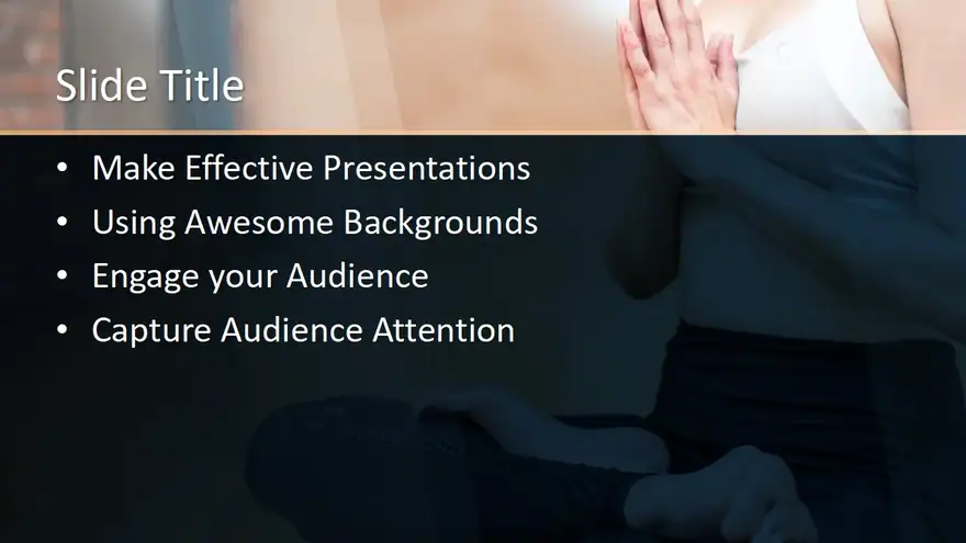 Free Yoga Poses PowerPoint Template