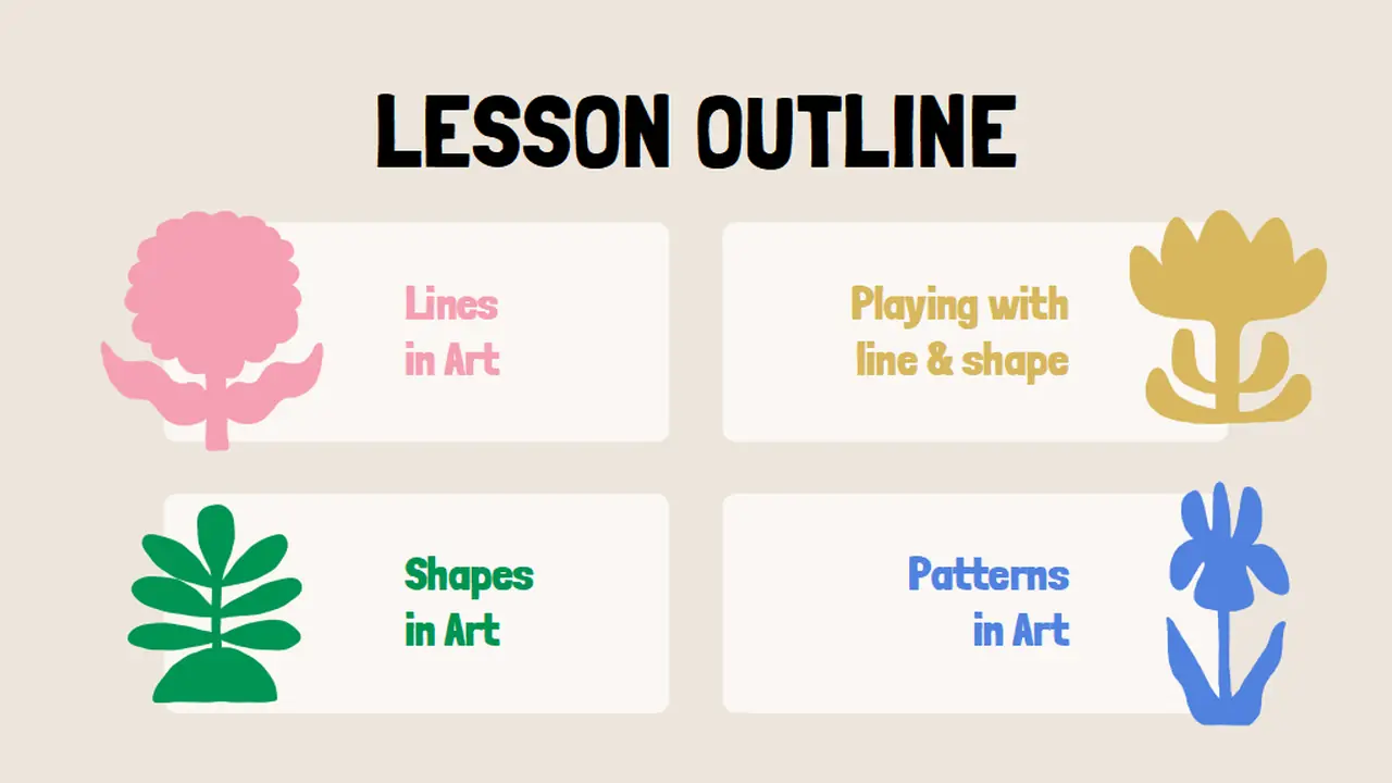 Geometric Introduction to Line, Shape and Pattern Lesson