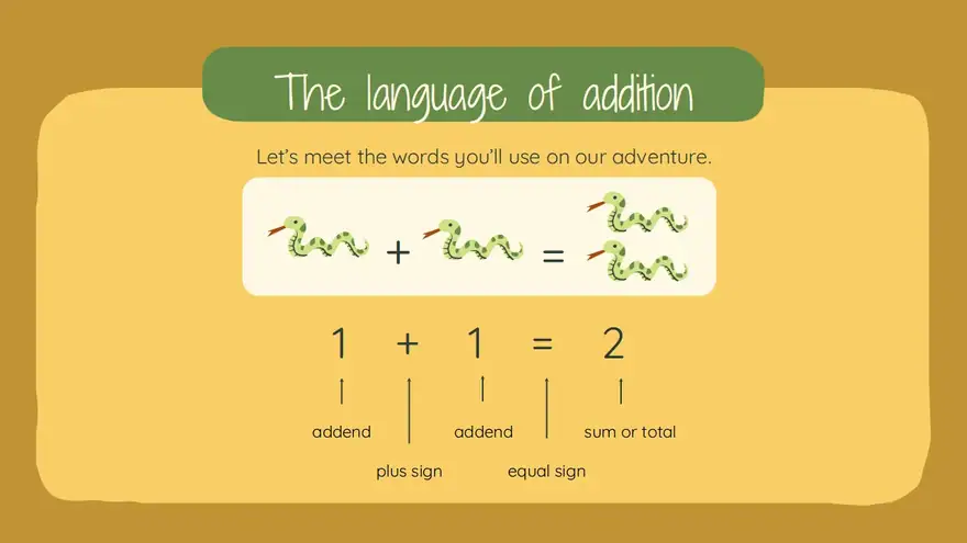 Grade 1 Addition Slides