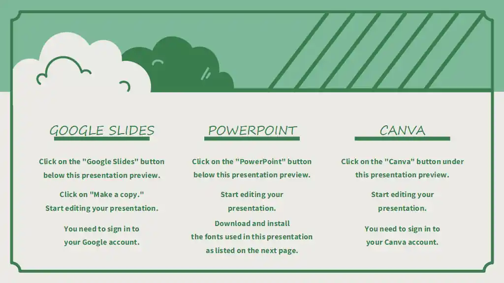 Green Vintage Notebook Science Subject for Middle School Climate and Weather Slides
