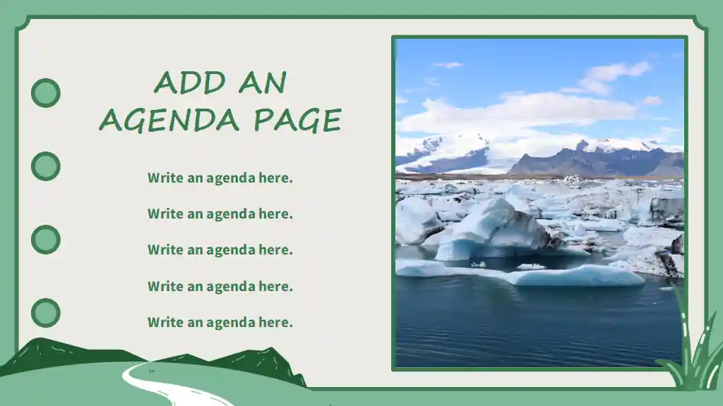 Green Vintage Notebook Science Subject for Middle School Climate and Weather Slides