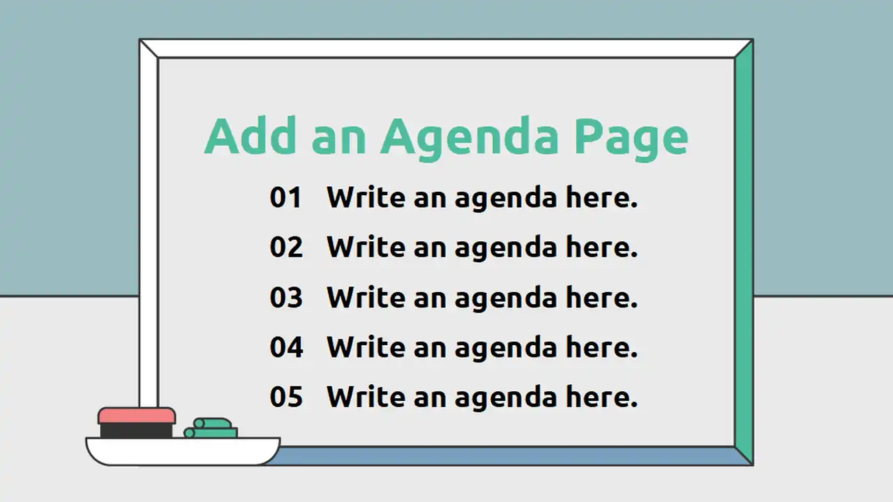 Grey Cute Illustrative E-Learning Slides