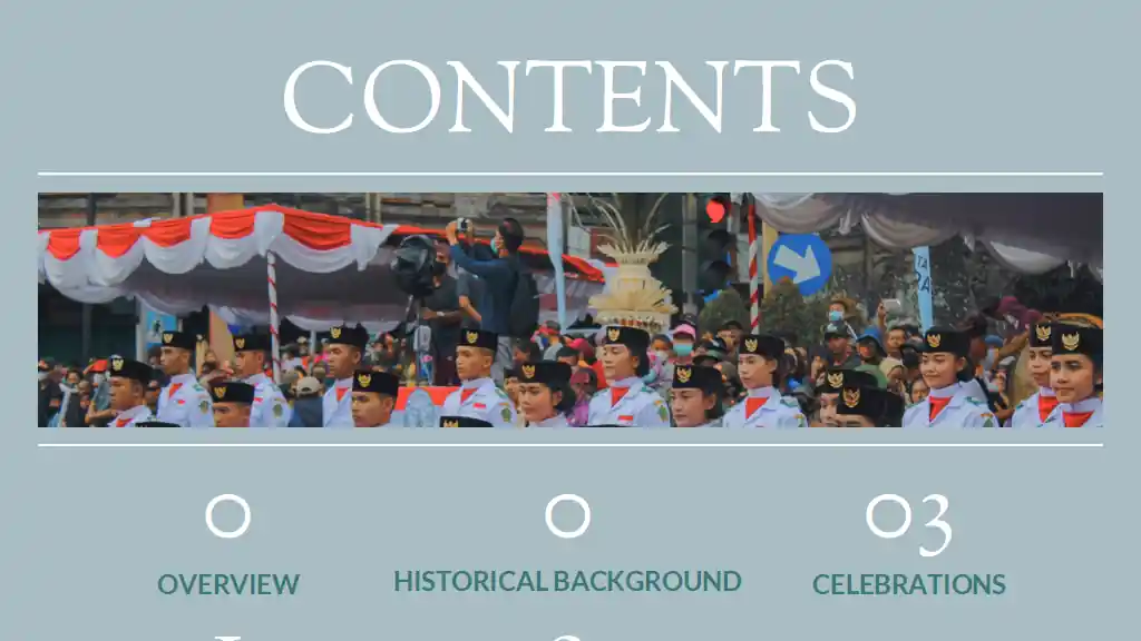 History Subject for High School: Indonesian Independence Day Slides