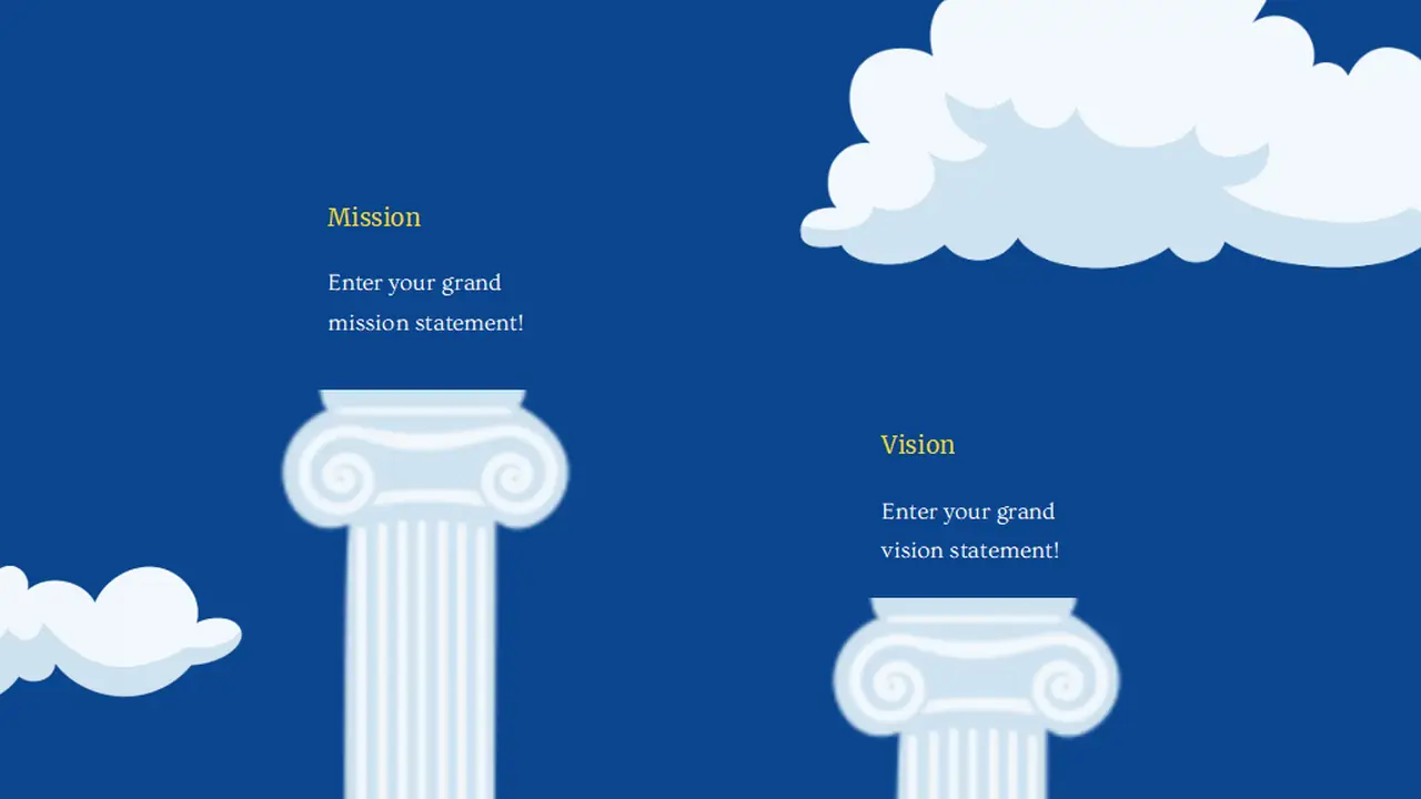 History Subject for Middle School Ancient Greece Blue Illustrative Educational Slides