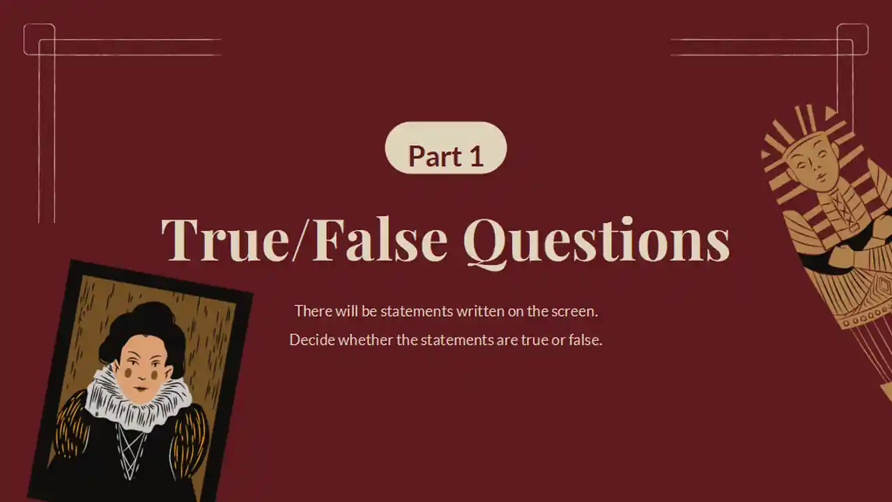Illustrated Art History Trivia Quiz Slides