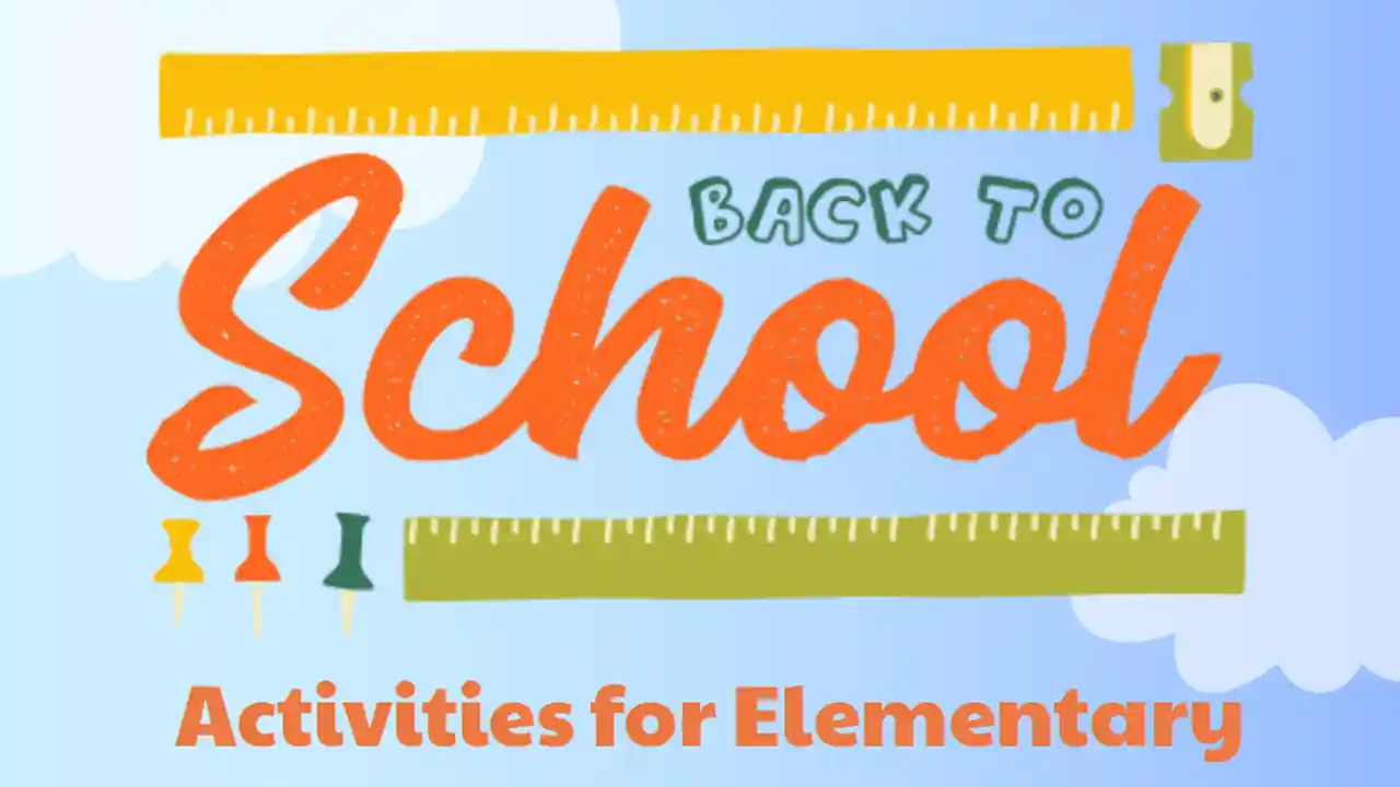 Illustrated Back to School Activities for Elementary Slides