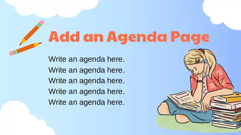 Illustrated Back to School Activities for Elementary Slides
