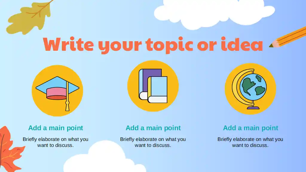 Illustrated Back to School Activities for Elementary Slides