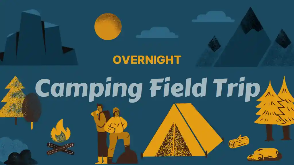 Illustrated Camping Field Trip Slides