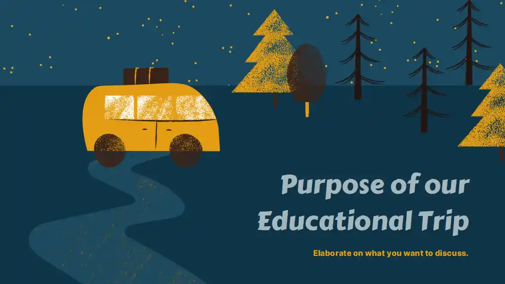 Illustrated Camping Field Trip Slides