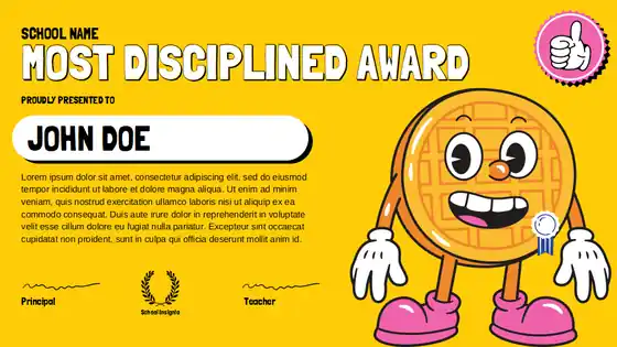 Illustrated Cartoon Preschool End of Year Awards Slides