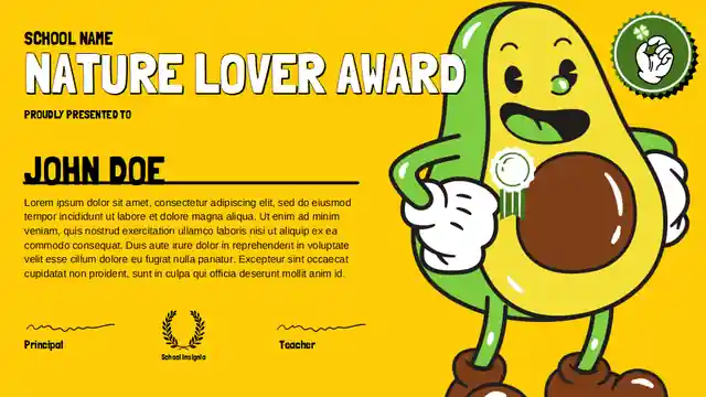 Illustrated Cartoon Preschool End of Year Awards Slides