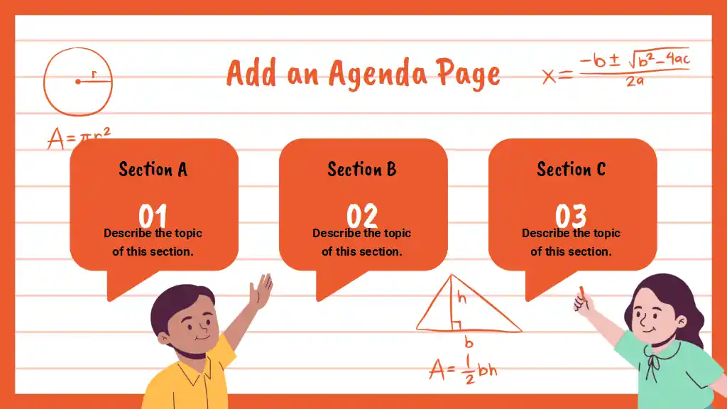 Illustrated Mathematics Quiz Slides