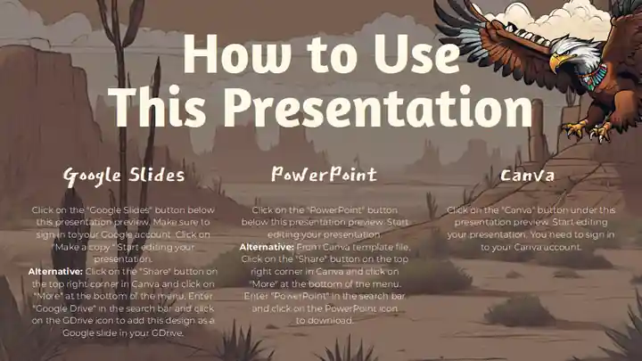 Illustrated Native American Lesson Slides