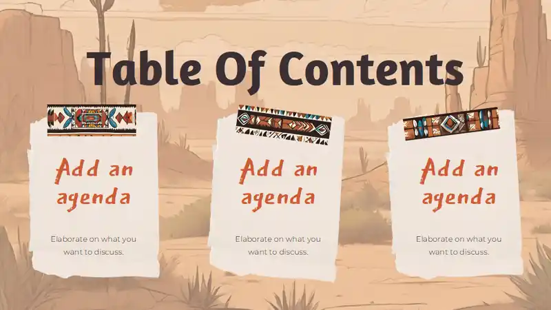 Illustrated Native American Lesson Slides