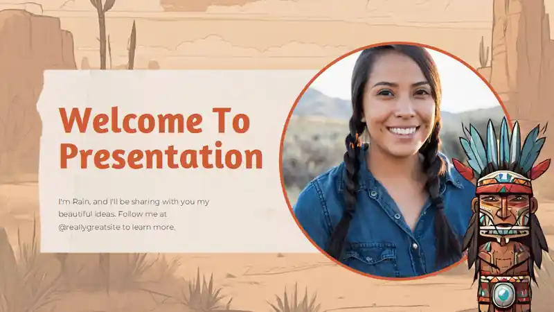 Illustrated Native American Lesson Slides