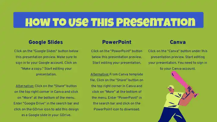 Illustrated Physical Education Exercises Slides