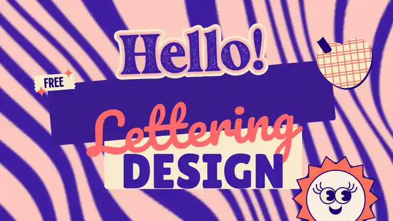 Illustrative Lettering Designs Educational Slides