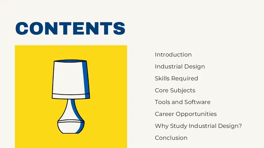 Industrial Design College Major Slides