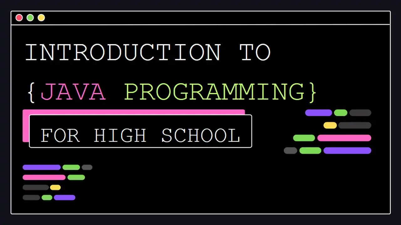 Introduction to Java Programming for High School Slides