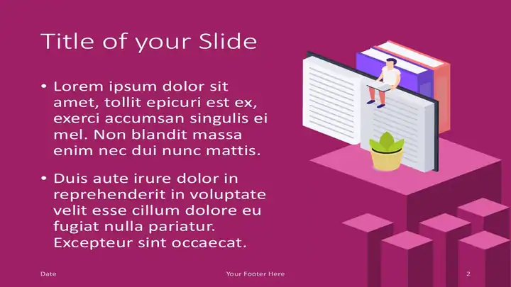 Isometric eLearning Template for PowerPoint and Google Slides