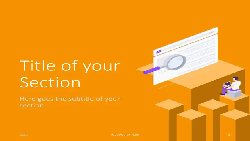 Isometric eLearning Template for PowerPoint and Google Slides