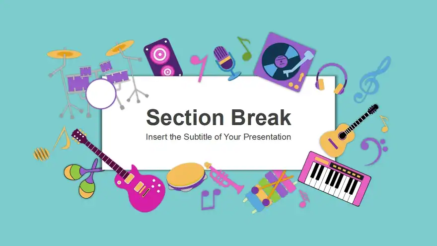 Kids Playing Music PowerPoint Templates