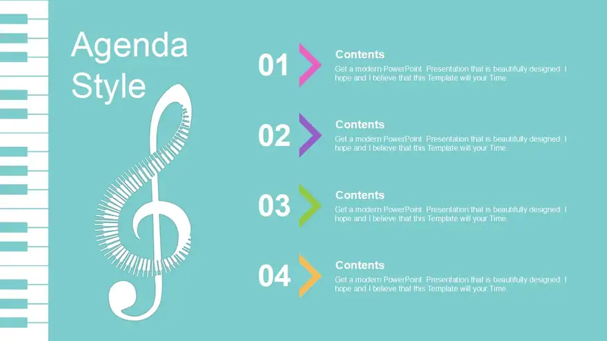 Kids Playing Music PowerPoint Templates